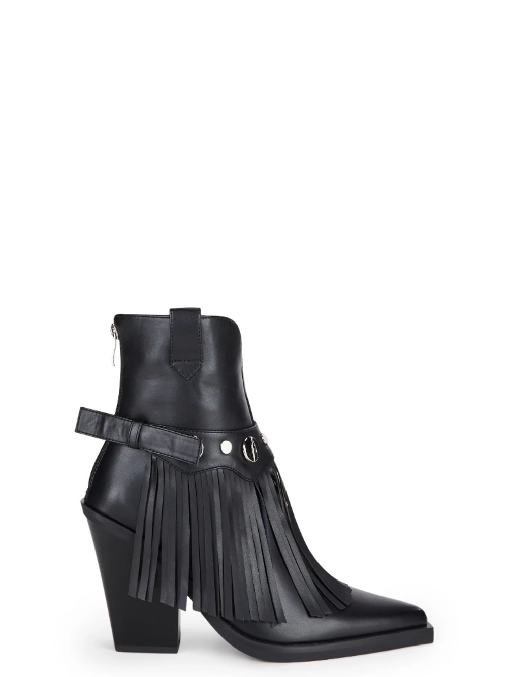 Simmi London black fringe ankle boots sz: 8 NIB